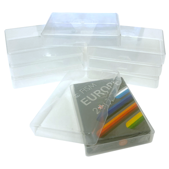 8 Clear Plastic Playing Card Storage Cases