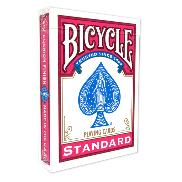 Front of Fuchsia Pink Backed Bicycle Playing Cards 