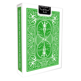 Back of Green Backed Bicycle Playing Cards Box
