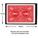 Dimensions of envelopes 72mm heigh by 96mm wide (Can fit a bicycle card inside)
