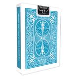 Back view of Turquoise Backed Bicycle Playing Cards UK