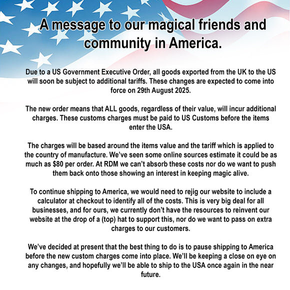 A message to our magical friends and community in America.