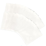A set of 20 white envelopes arranged in a fan shape on a plain white background.