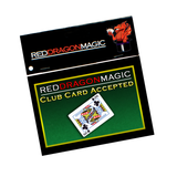 Club Card Accepted gag magic trick to use when paying by card.
