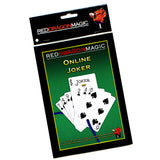 Packaged playing cards with 'Red Dragon Magic' branding on a white background