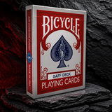 Bicycle Gaff Magician's Deck magic playing cards tuck box in Red Dragon Magic cave.
