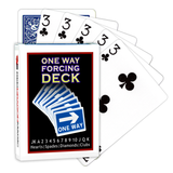 1 Way Forcing Deck BLUE Backed Bicycle - Choose Suit & Value