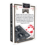 Back View of Black Backed Bicycle Playing Cards