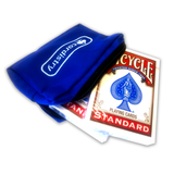 Blue Cardistry Carry Case for up to 2 decks of playing cards.