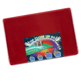 A quality close-up pad / mat in red in professional size with a plain design. Perfect for performing with cards, coins and other small magic props. Sold by Red Dragon Magic.