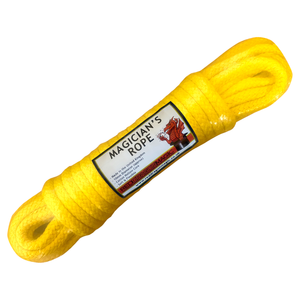 Cotton Magician's Rope - YELLOW - 10mm Diameter - UK Made